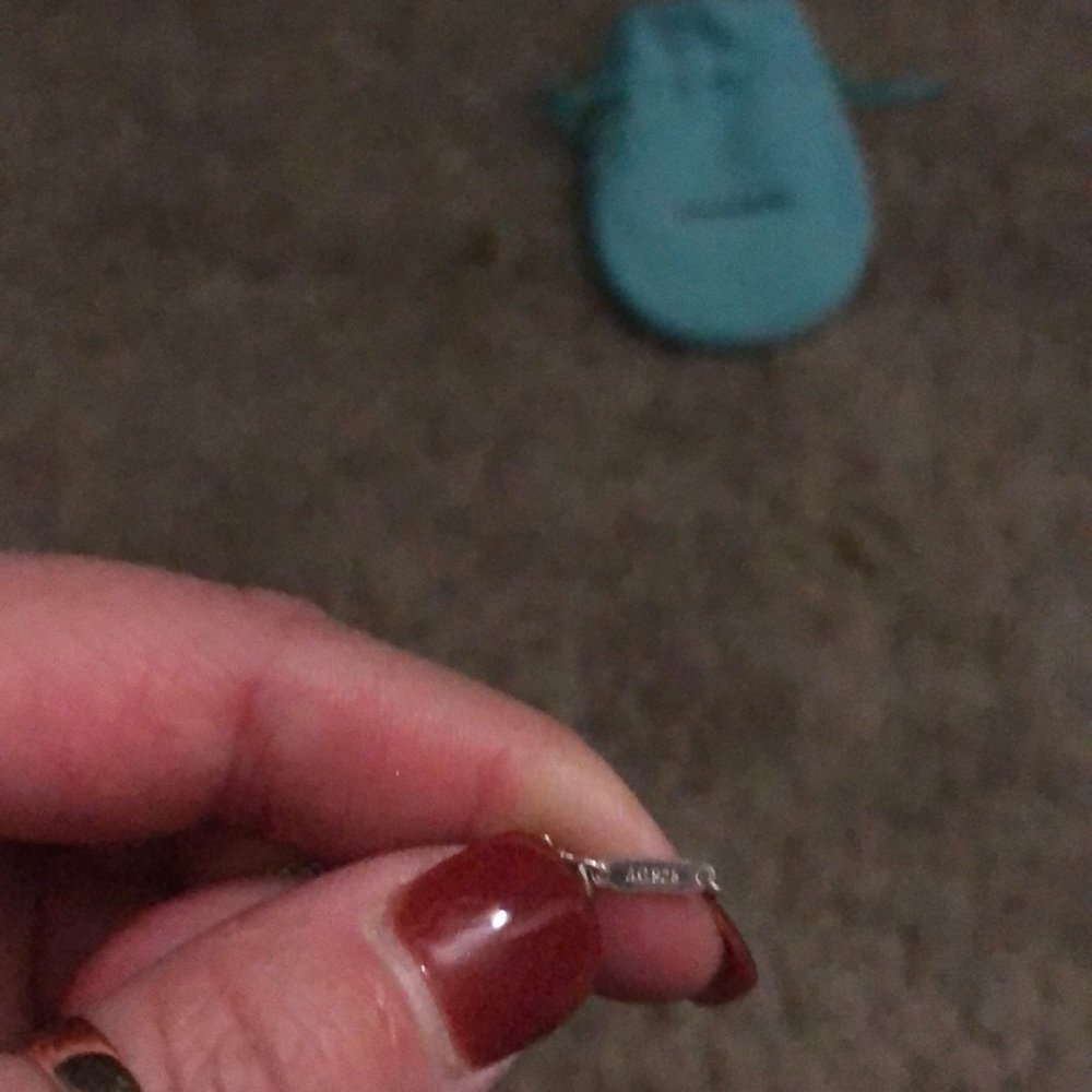 SOLD Tiffany and Co Mini Double Heart Tag Pendant. - Picture 4 of 5